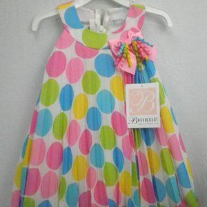 Bonnie Baby Toddlers Polka Dot Dress Size 18 months NWT
